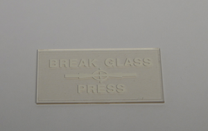 Plastplatetrykk,75x38mm