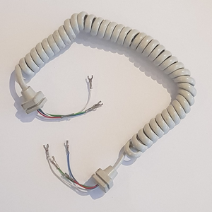DL3 - Karmoverføringskabel, grå, spiral
