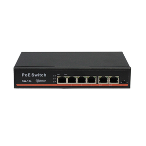 SW-104 - PoE switch - 4 PoE porter, 80W