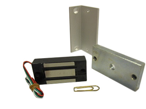 Låsmagnet / Elektromagnet, Skap, 12/24V (Holder 80KG)
