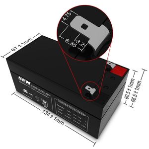 Batteri / Akkumulator - 12V/3Ah (79x56x99)