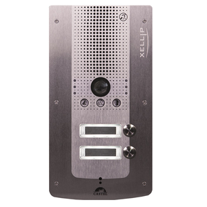 SIP / IP porttelefon, PoE, 2 knapper (innfeldt)
