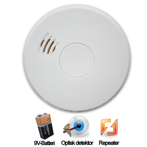 PTX-1231 - Optisk Røykvarsler & Repeater fra Deltronic