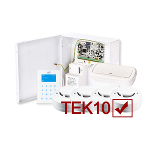 GSM - Brannalarmpakke, 4 Røykvarslere (Oppfyller TEK17)