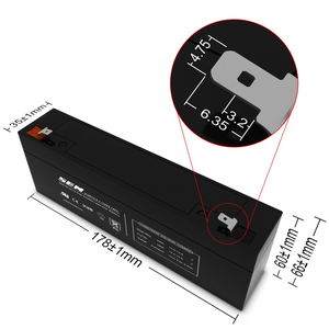 Batteri / Akkumulator -  12V/2.2Ah (178x34x66)