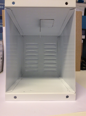 Sireneboks - Metall - 180 x 200 x 200 uten bakplate