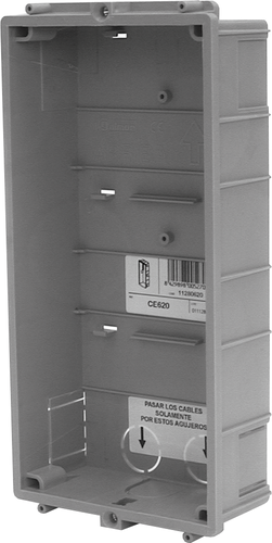 CE620 - Innfeldt bakboks for 2 moduls rammen