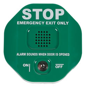 Exit Stopper - Batteridrevet nødutgang sirene (Grønn, exit