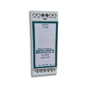HE-8434 - Universalrele, 12-48VAC/DC (34x32x90mm)
