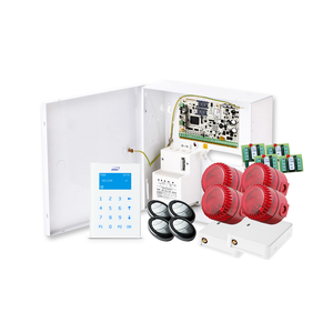 GSM - Overfallspakke, 4 panikk-knapper & 4 blinklys