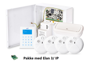 GSM - Brannalarmpakke, 4 Trådløse Røykvarslere, Trådløs si