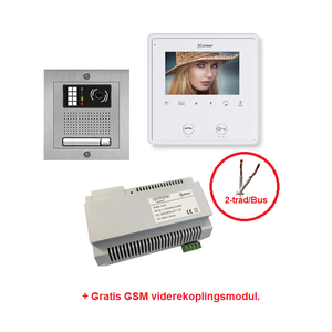 Tilbud - Komplett porttelefon pakke - 1 Videomonitor