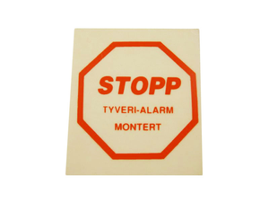 Stoppmerke utvendig (40x40 mm)