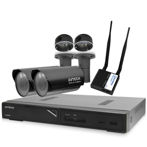 Mobil Vegbompakke - 2 stk 2.0 MP Push Kamera & 3G Router