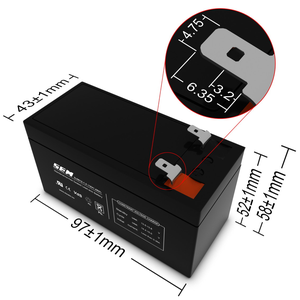 Batteri / Akkumulator - 12v/1.2AH (97x48x50)