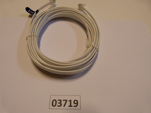 RJ 12 Kabel 5m.6/6. Plugger