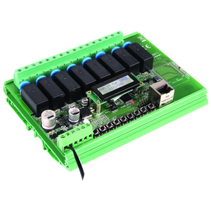 H201 - Ethernet Relekort, 1 inngang, 8 releutanger (APP)